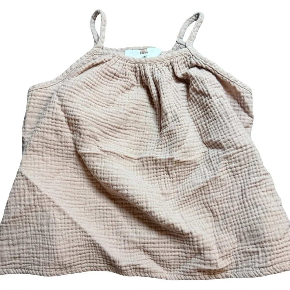 Girls H&M 2-piece cotton muslin set Size 6 ☁️